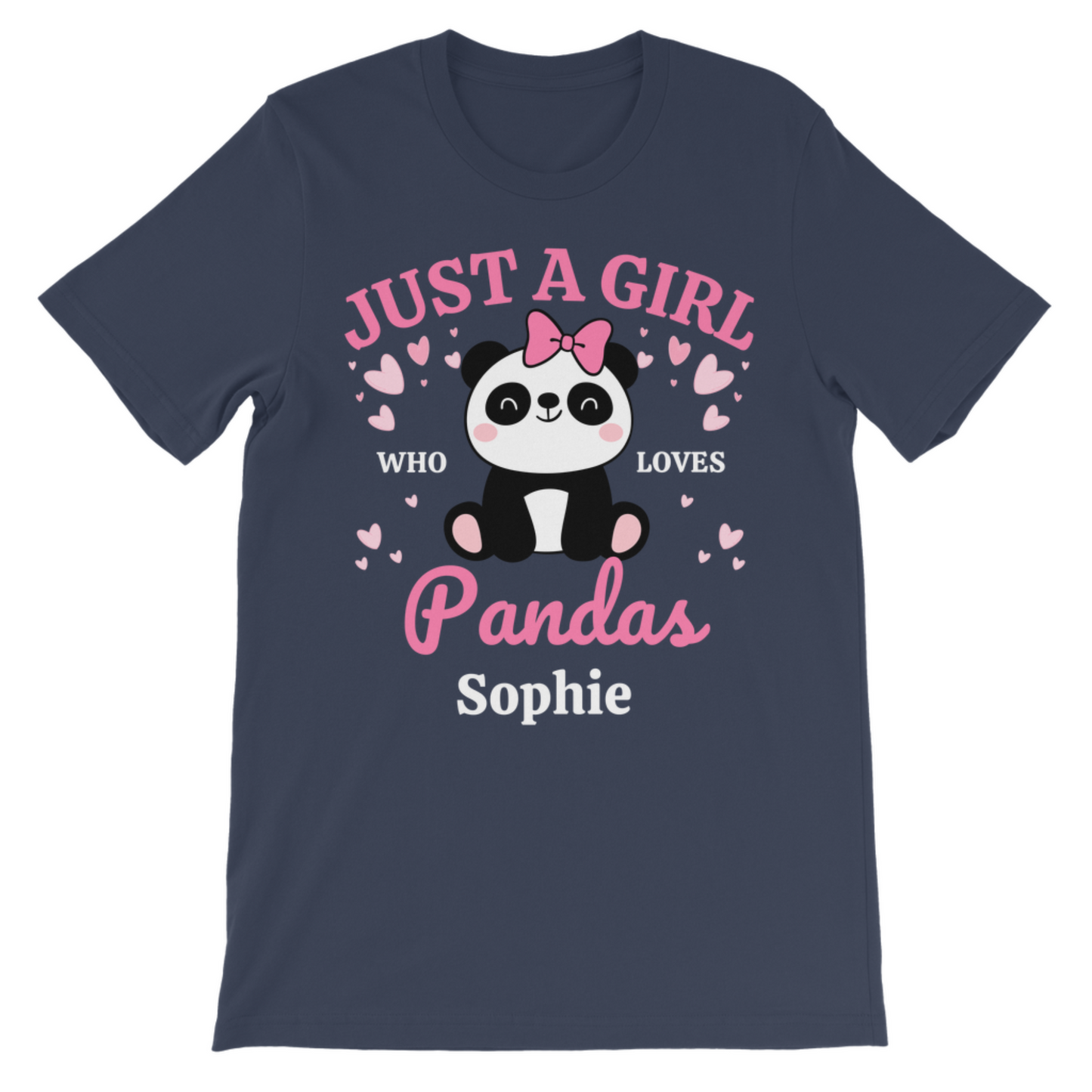 "Just a Girl Who Loves Pandas " Kids T-shirt