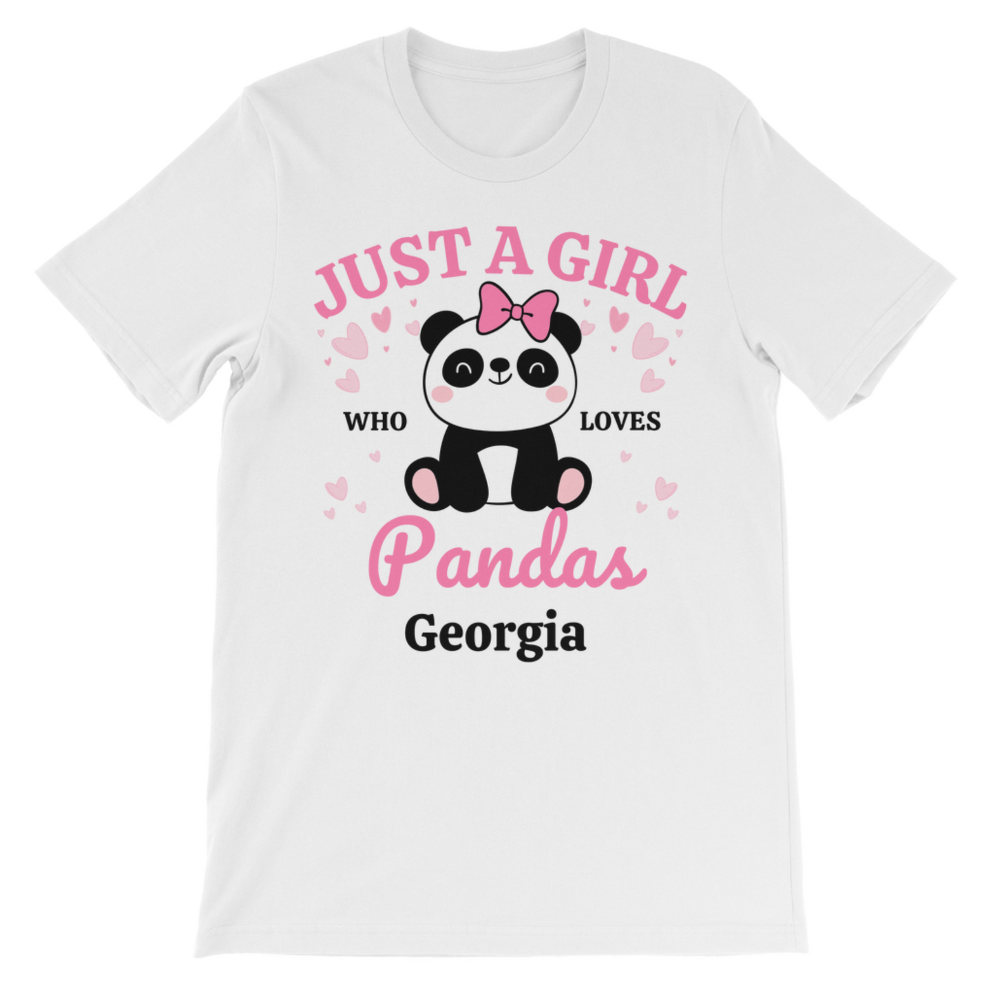 "Just a Girl Who Loves Pandas " Kids T-shirt