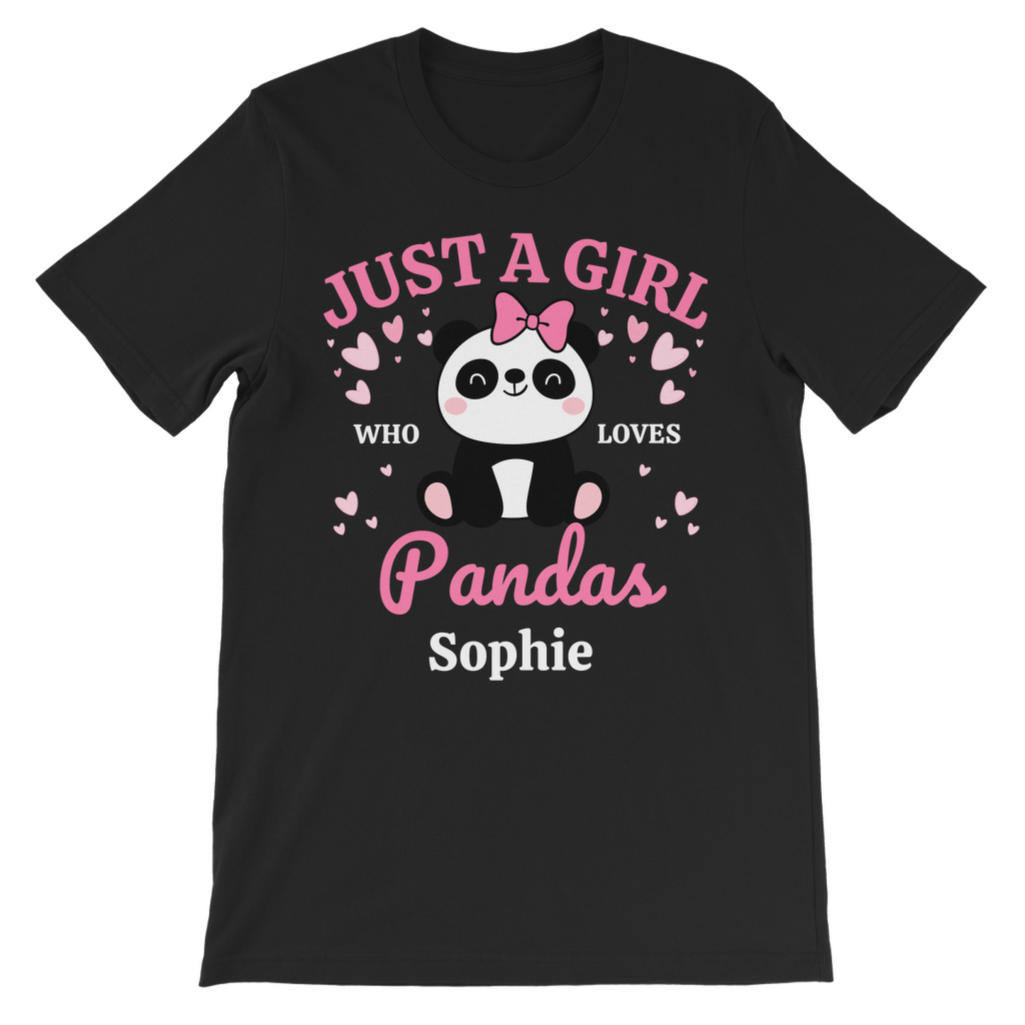 "Just a Girl Who Loves Pandas " Kids T-shirt