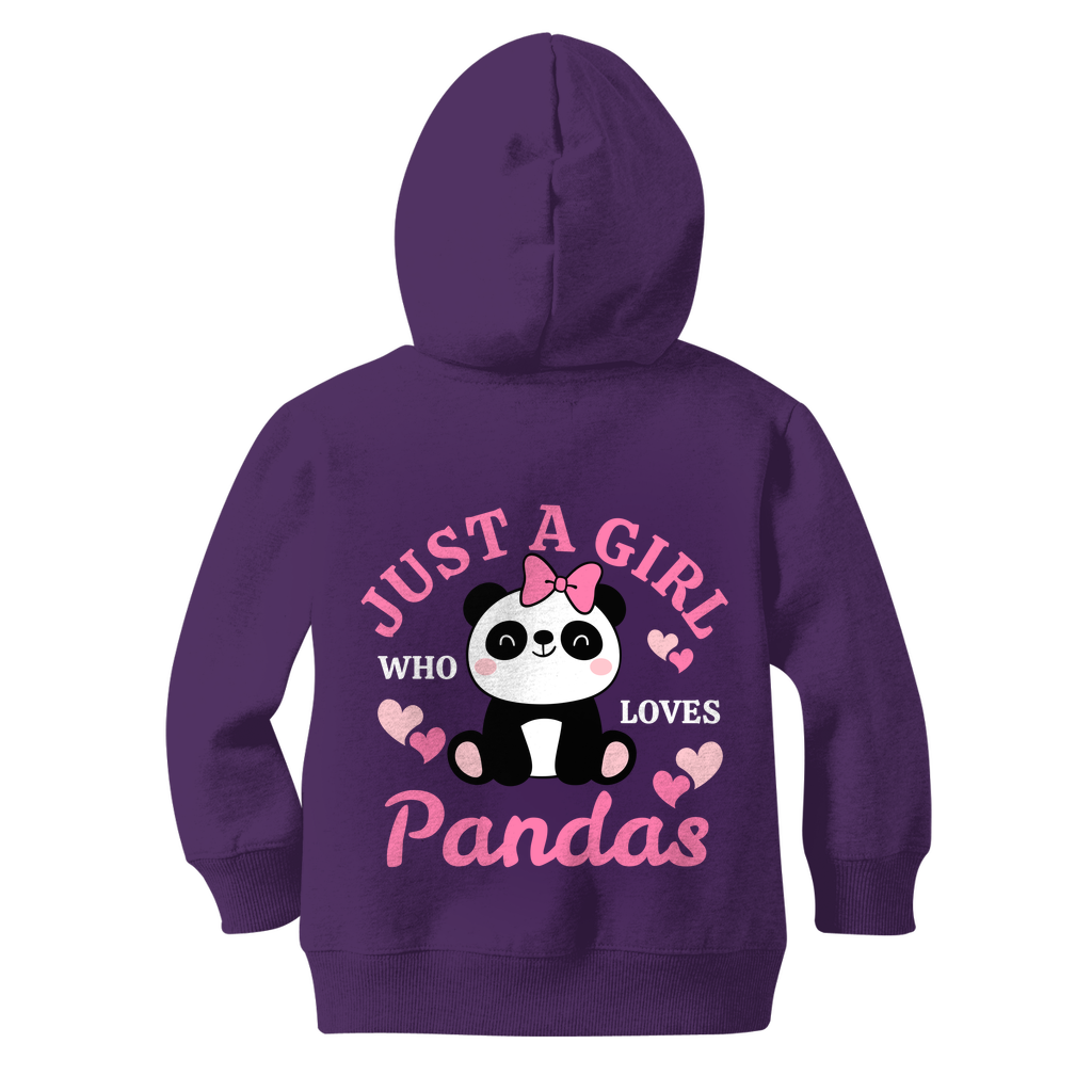 girls panda hoodie