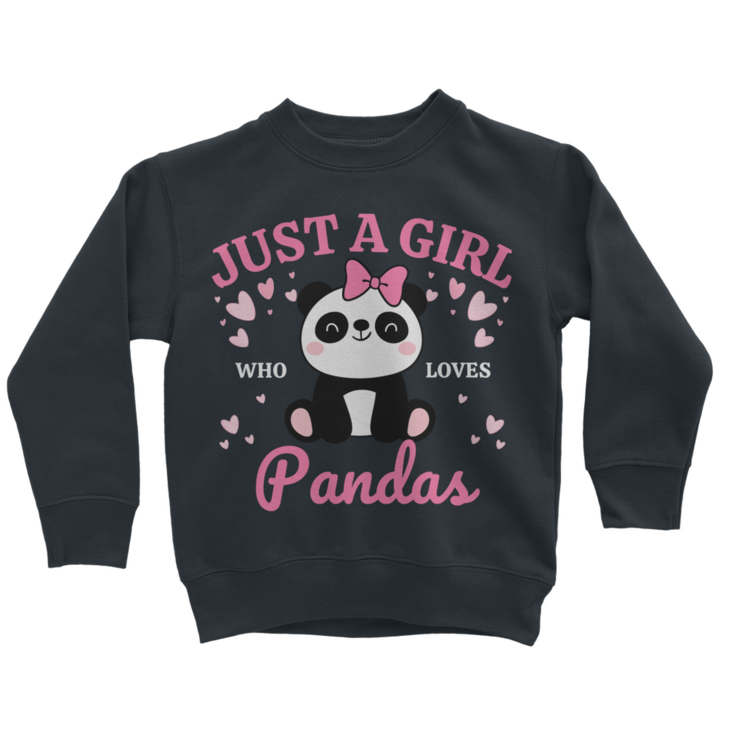 "Just a Girl Who Loves Pandas " Girls Sweatshirt