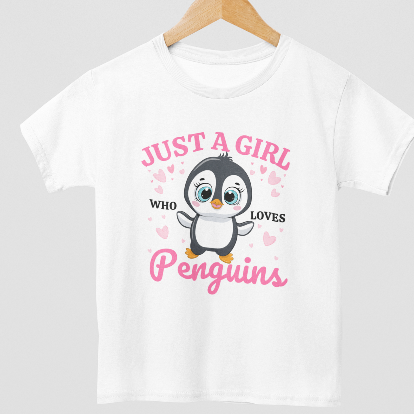 Just A Girl Who Loves Penguins T-shirt | 3 - 13 years