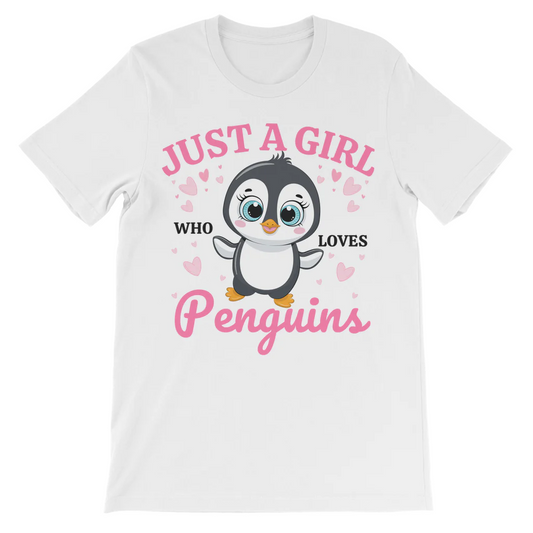 Just A Girl Who Loves Penguins T-shirt | 3 - 13 years