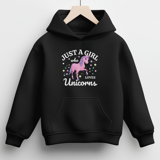 Just a Girl Who Loves Unicorns Hoodie