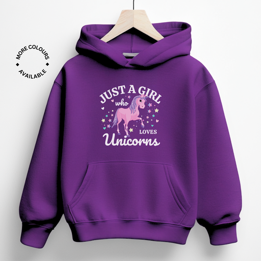 Just a Girl Who Loves Unicorns Hoodie