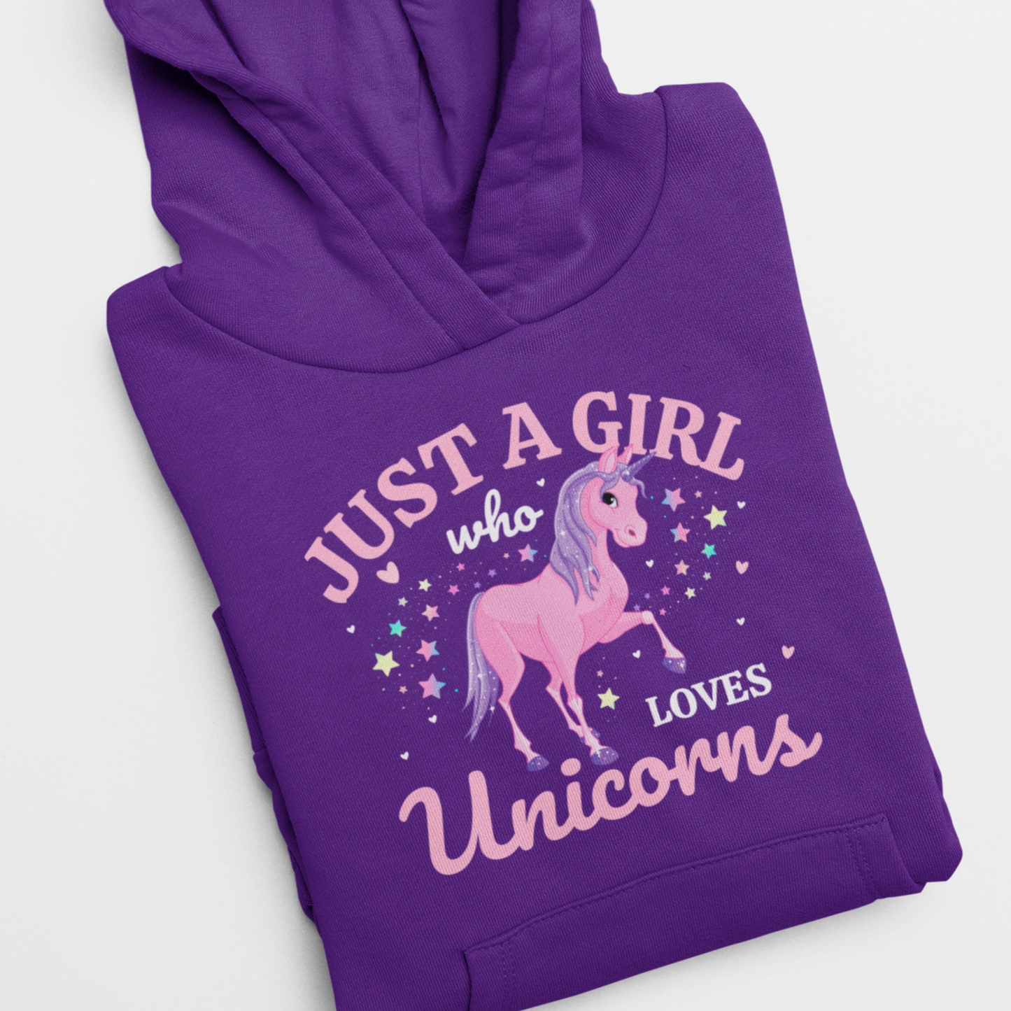 Just a Girl Who Loves Unicorns Hoodie