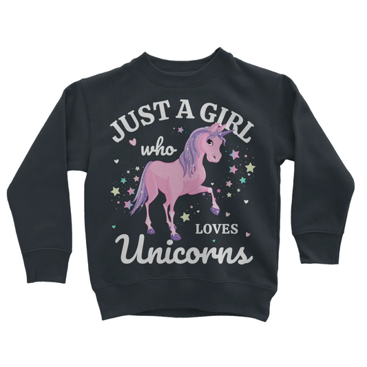 Just a Girl Who Loves Unicorns Sweatshirt Jumper