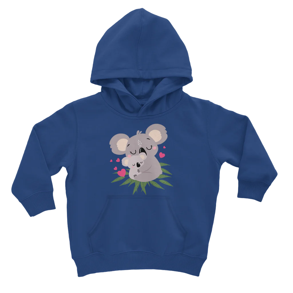 Aussie Mum & Baby Koalas - Girls Pullover Hoodie | 3 - 13 years