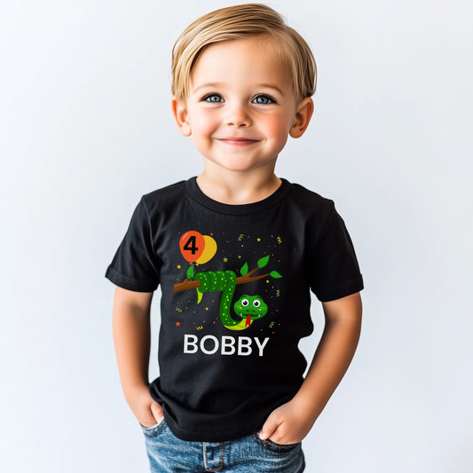 Kids Birthday Snake T-shirt | 3 - 11 years