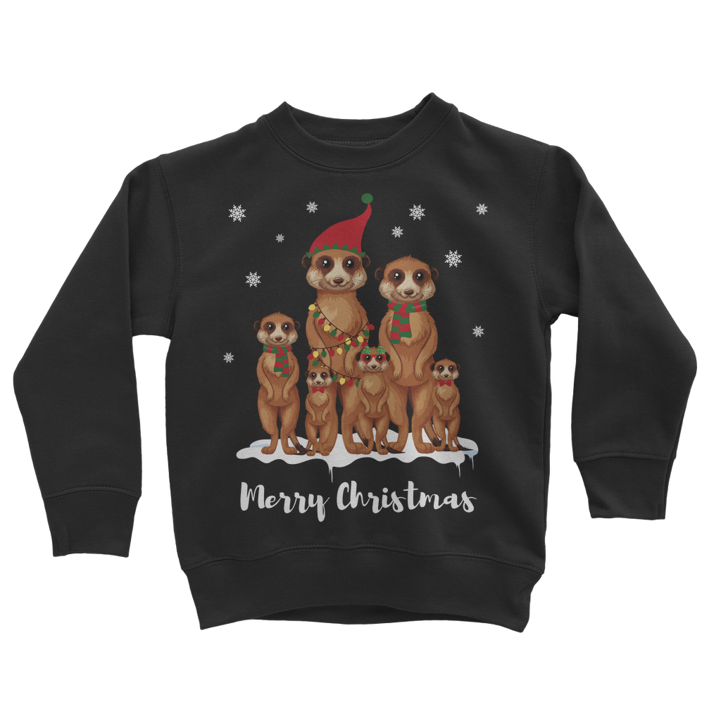 Kids Meerkat Family Christmas Jumper