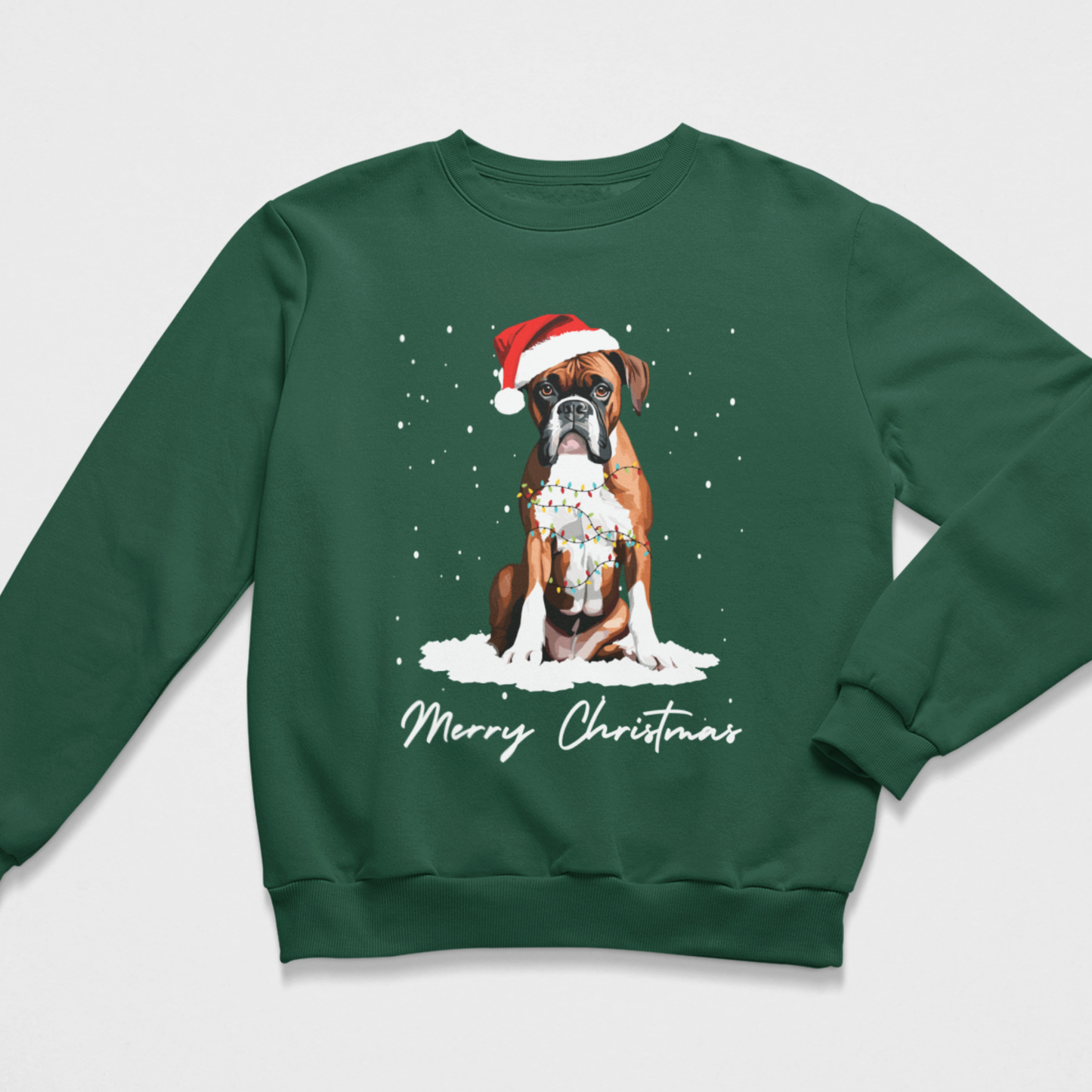 Kids Boxer Dog Christmas Jumper