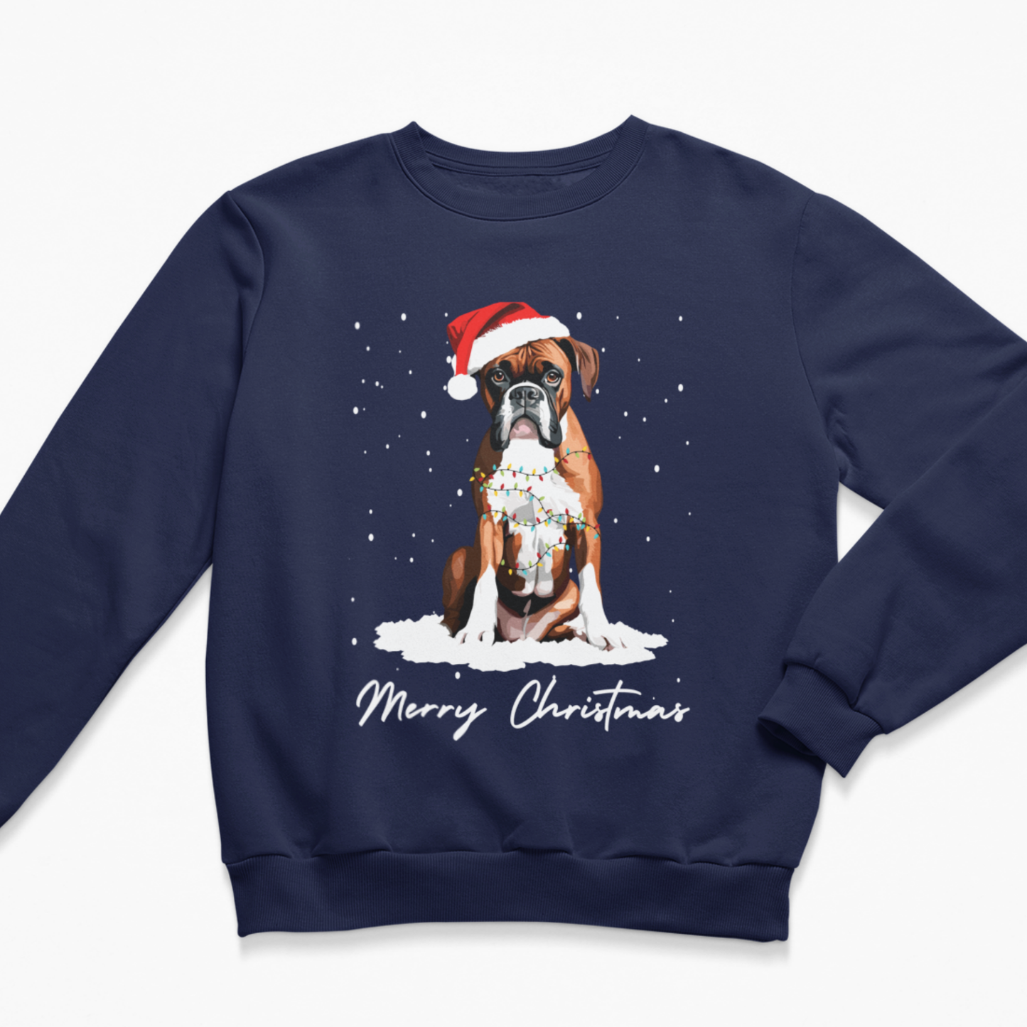 Kids Boxer Dog Christmas Jumper