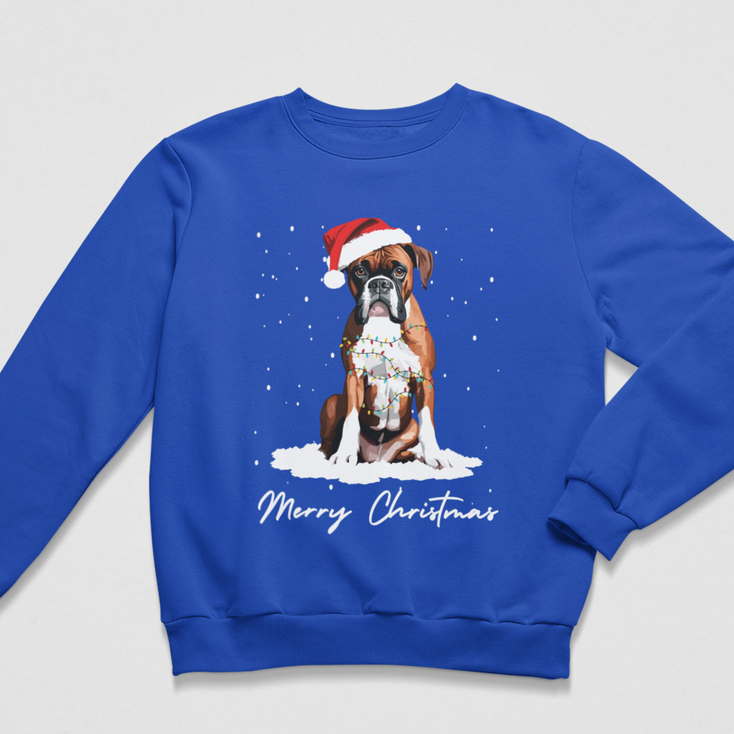 Kids Boxer Dog Christmas Jumper