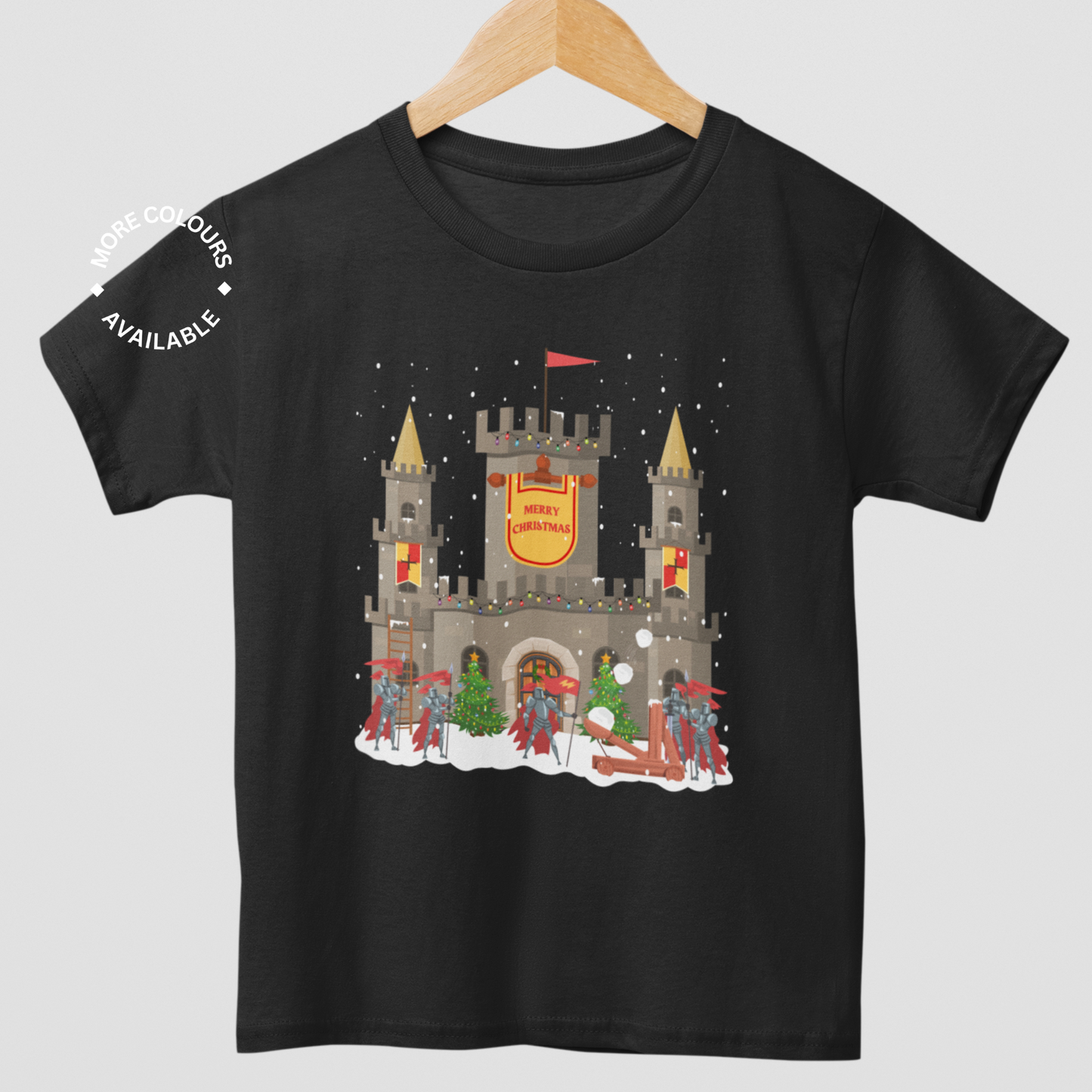 Kids Christmas Castle and Knights T-Shirt