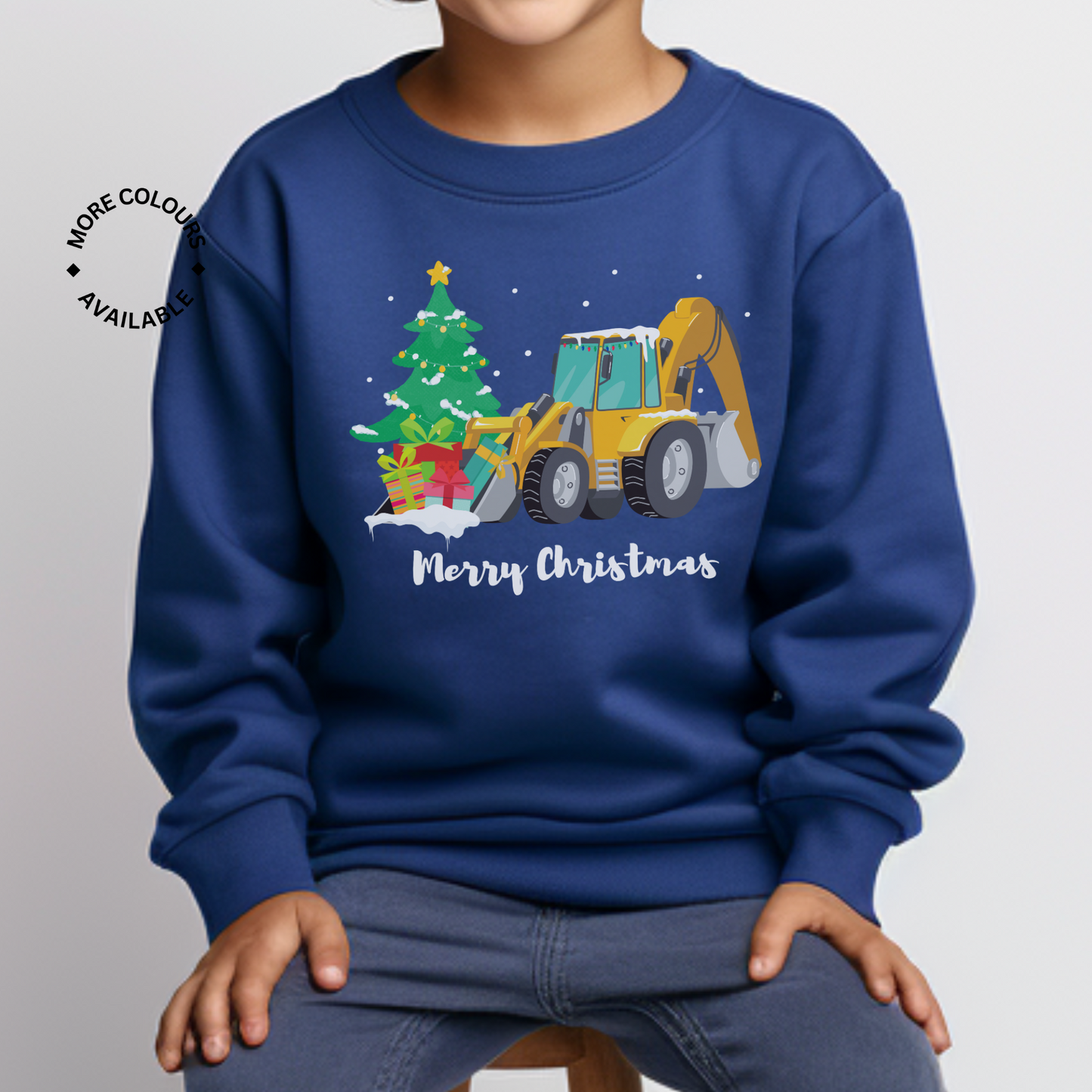 Kids Christmas Digger Sweatshirt