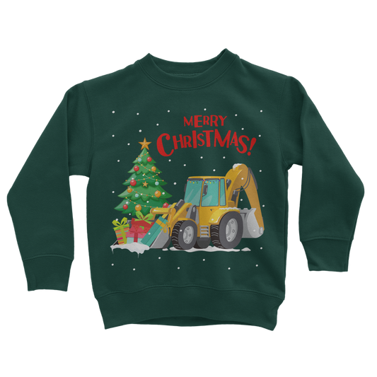 Kids Christmas Digger Sweatshirt