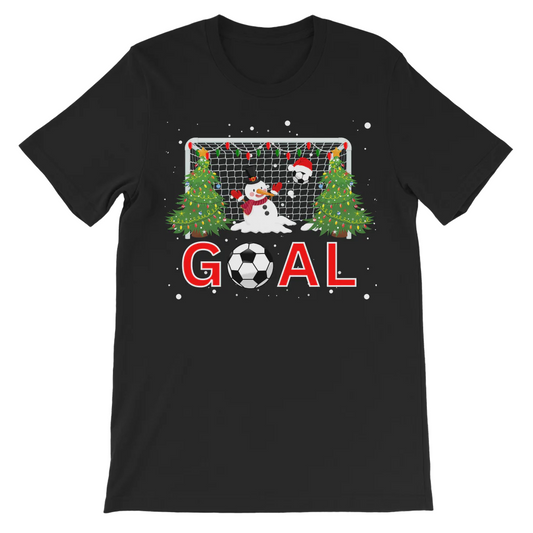 Snowman Goalie Football Christmas T-shirt | 3 -13 years