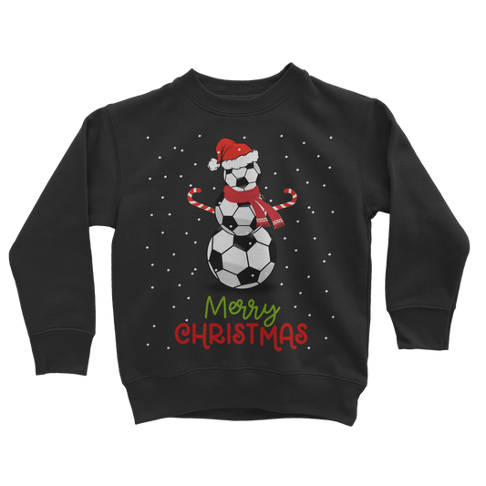 Kids Christmas Football Snowman Sweatshirt Jumper | 3 - 13 years