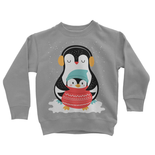 Kids Christmas Penguin Sweatshirt | 3 - 13 years