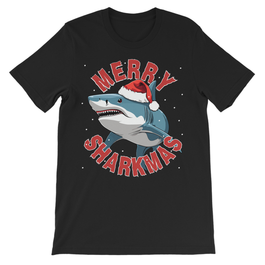 Kids Shark Christmas T-Shirt