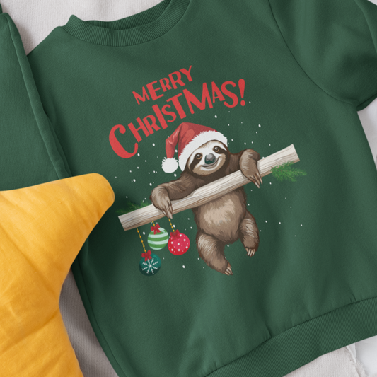 Kids "Christmas Sloth" Sweatshirt | 3 - 13 years