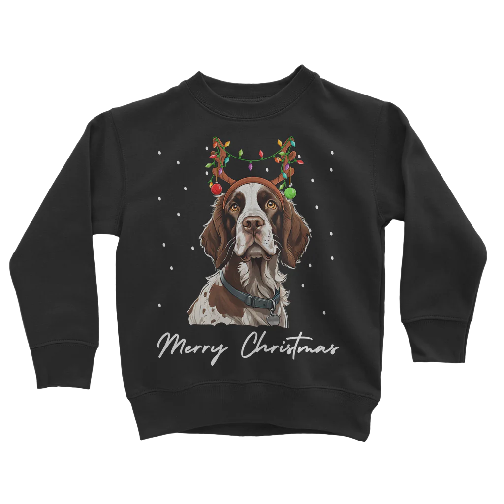 Kid Christmas Springer Spaniel Jumper | 3 - 13 years