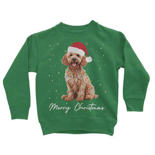 Unisex Kids Christmas Cockapoo Sweatshirt | 3 - 13 years