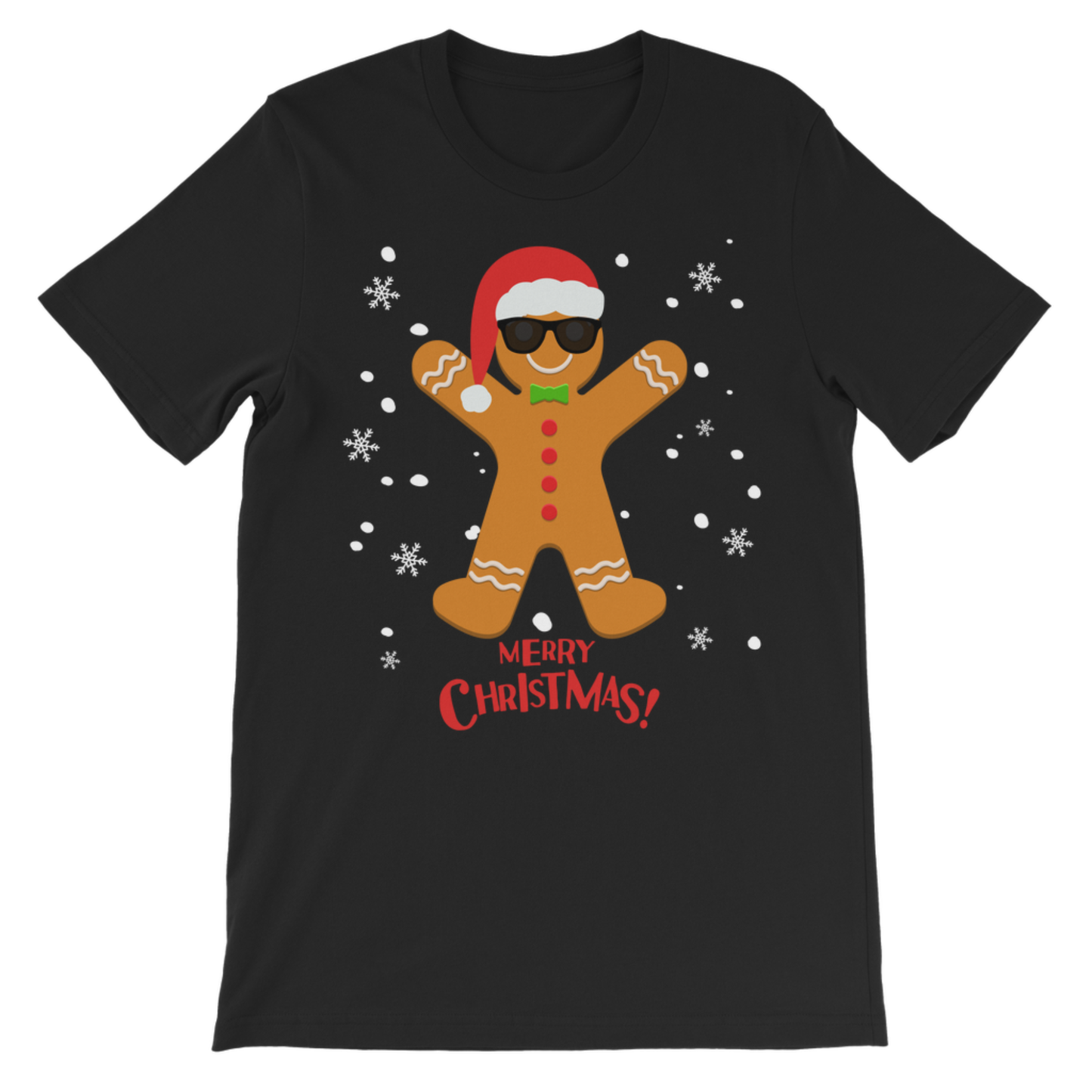 Cool Christmas Gingerbread Man - Kids Festive T-shirt