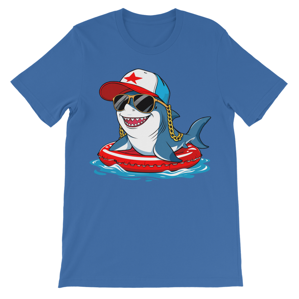 Cool Shark Kids T-Shirt – Fun Summer Graphic Tee for Boys (Ages 5-13)