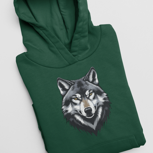 Kids Wolf Graphic Pullover Hoodie | 3 - 13 years