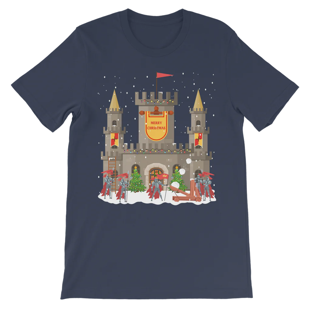 Kids Christmas Castle and Knights T-Shirt