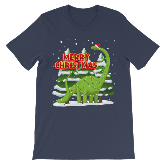 Kids Christmas Dinosaur T-Shirt – Festive Dino Tee