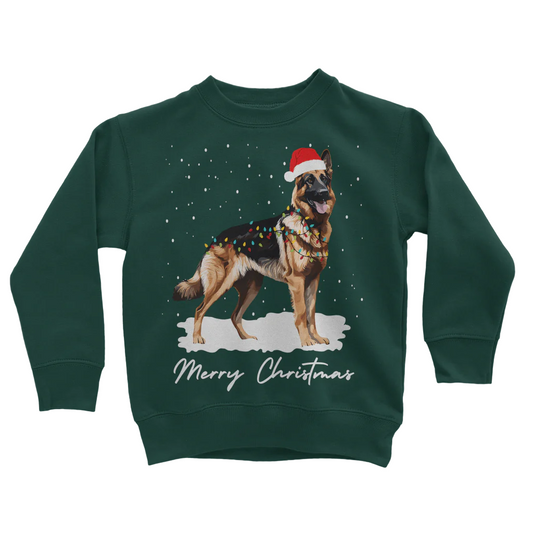 Kids German Shepherd Christmas Jumper