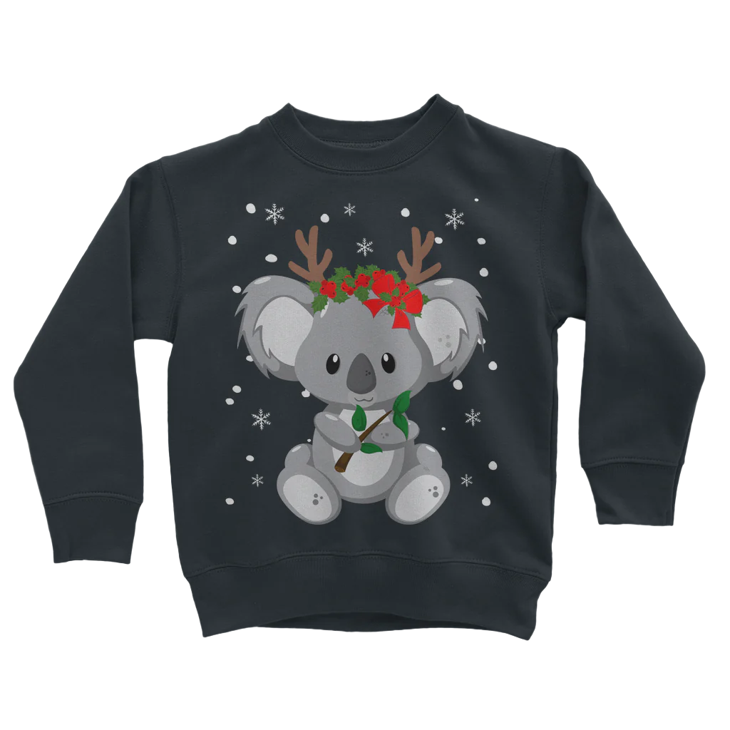 Kids Koala Christmas Sweatshirt | 3 - 13 years