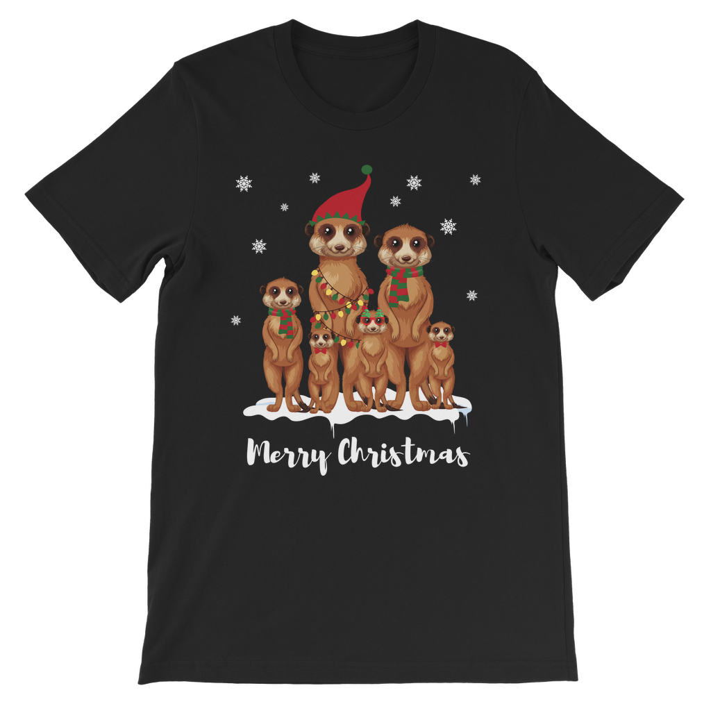 Festive Meerkat Family - Kids Unisex T-Shirt