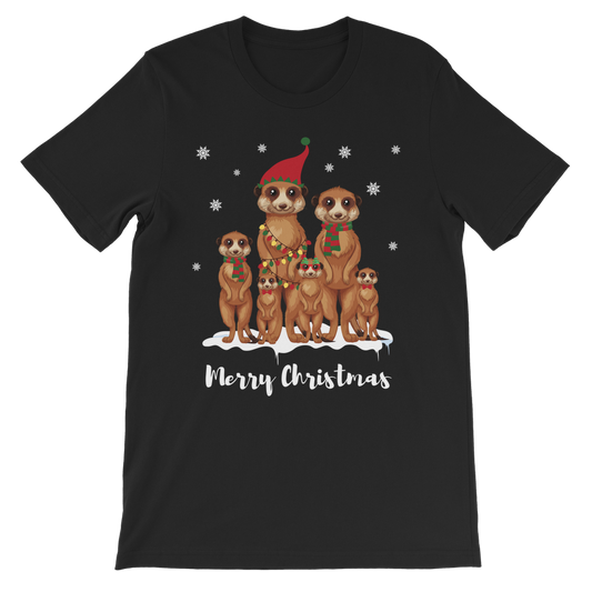 Festive Meerkat Family - Kids Unisex T-Shirt