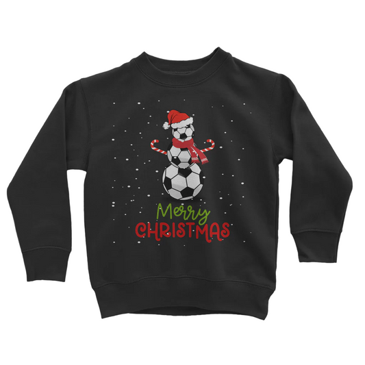 Kids Christmas Football Snowman Sweatshirt Jumper | 3 - 13 years