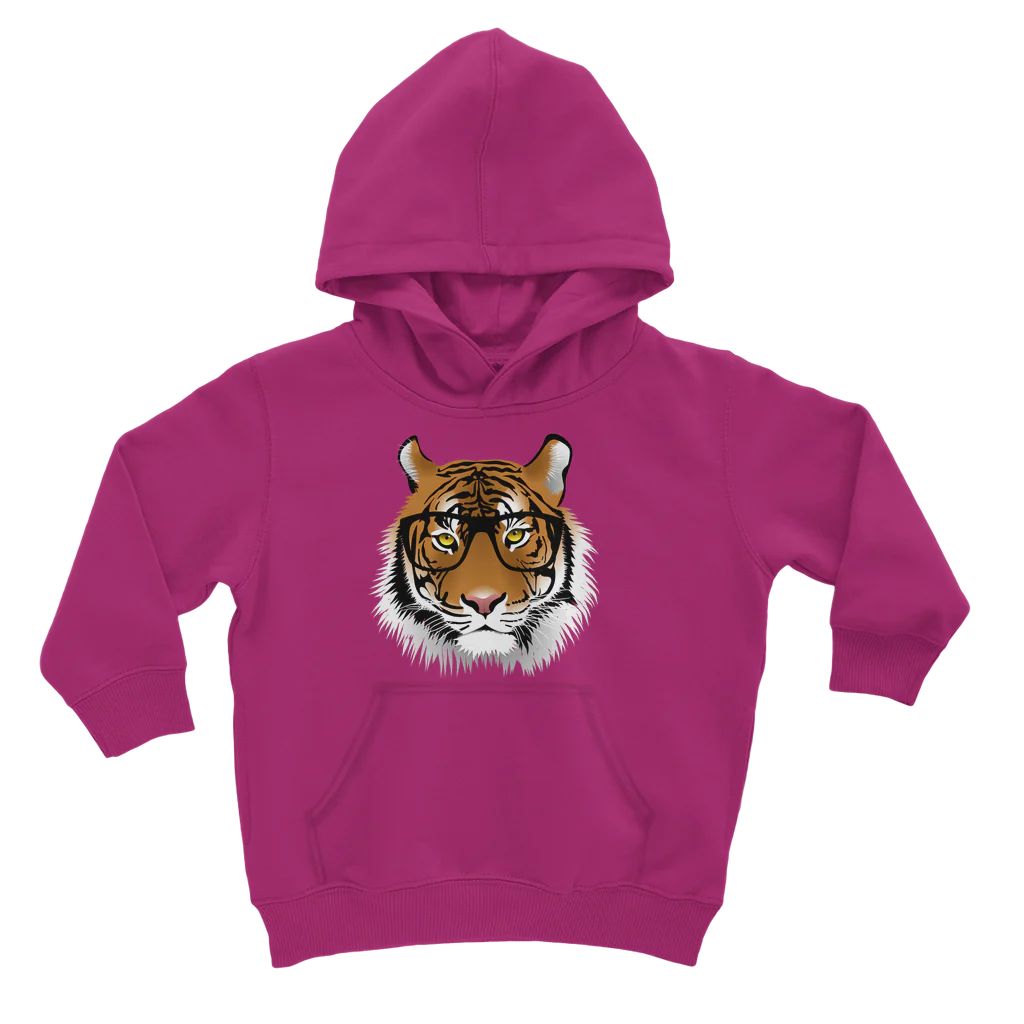 Intelligent Tiger - Unisex Kids Pullover Hoodie | 3 - 13 years