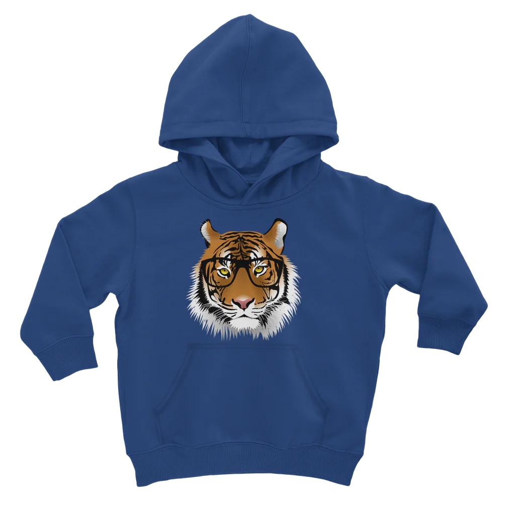 Intelligent Tiger - Unisex Kids Pullover Hoodie | 3 - 13 years