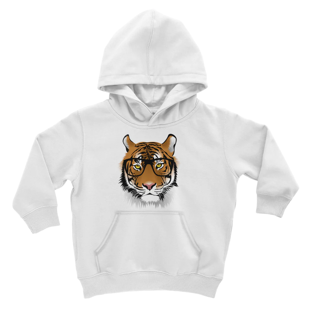 Intelligent Tiger - Unisex Kids Pullover Hoodie | 3 - 13 years