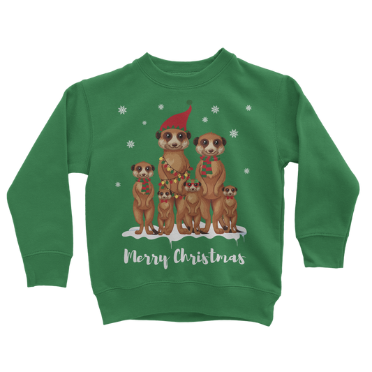 Kids Meerkat Family Christmas Jumper