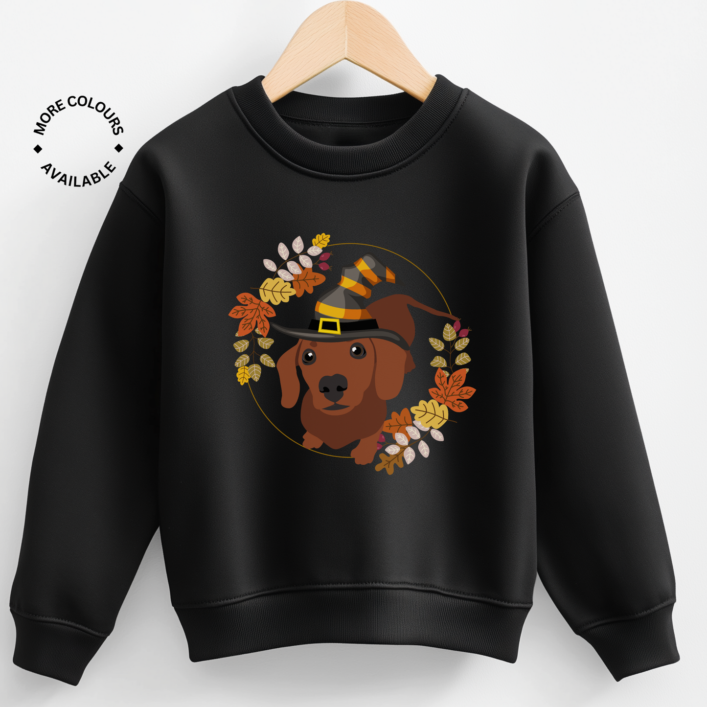 Kids Halloween/Autumn Dachshund Sweatshirt | Unisex Sizes