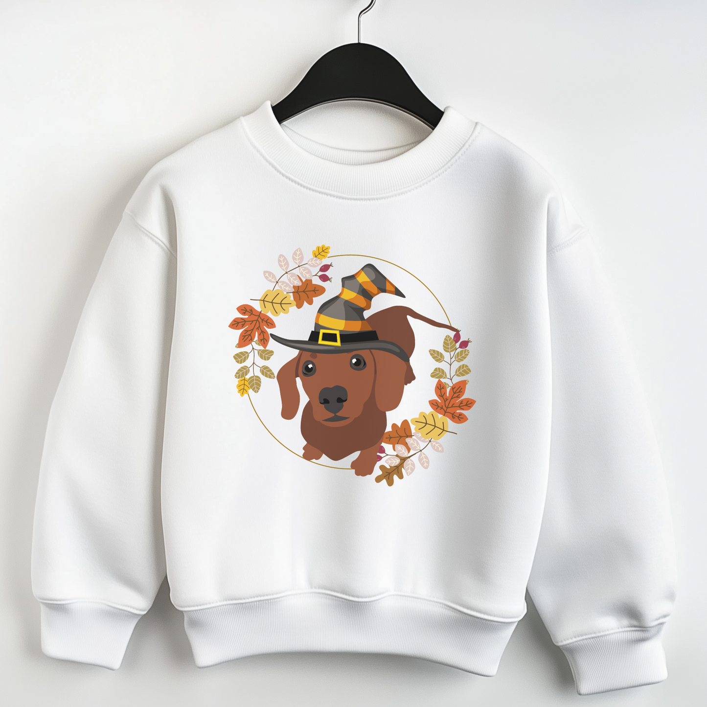 Kids Halloween/Autumn Dachshund Sweatshirt | Unisex Sizes