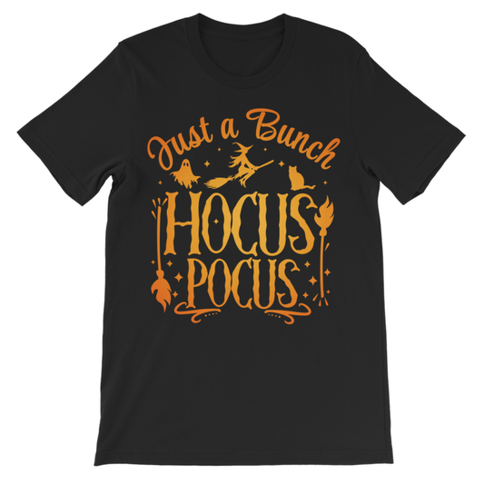Kids Halloween T-Shirt – "Just a Bunch of Hocus Pocus" Tee (3–13 Years)