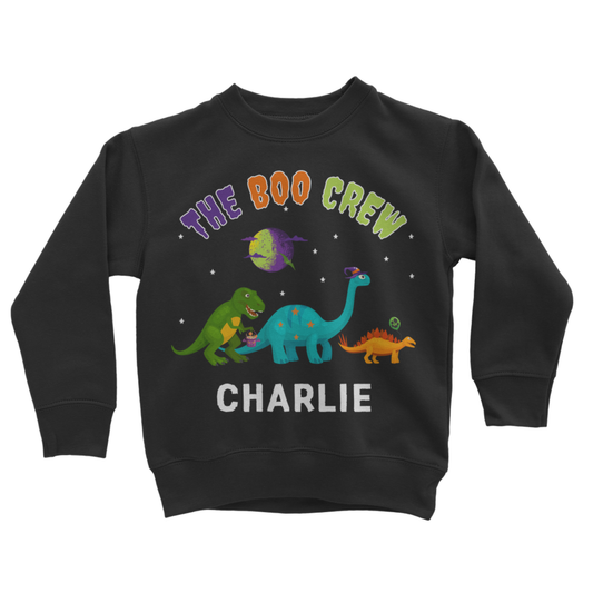 Personalised Dinosaur Halloween Sweatshirt for Kids – The Boo Crew