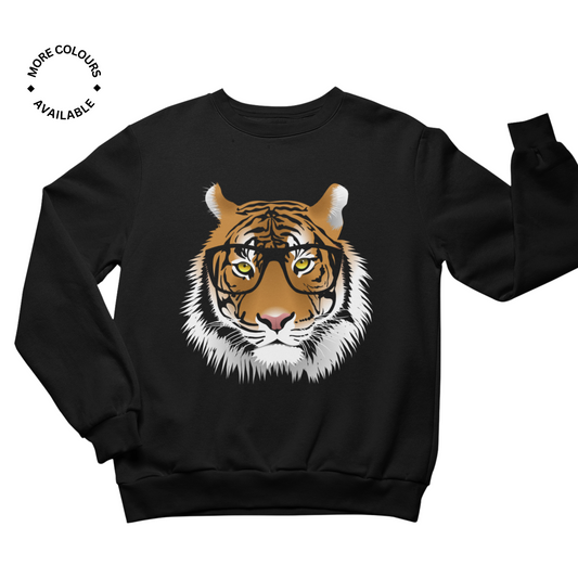 Girls Printed Tiger Sweatshirt Jumper | 3 - 13 years