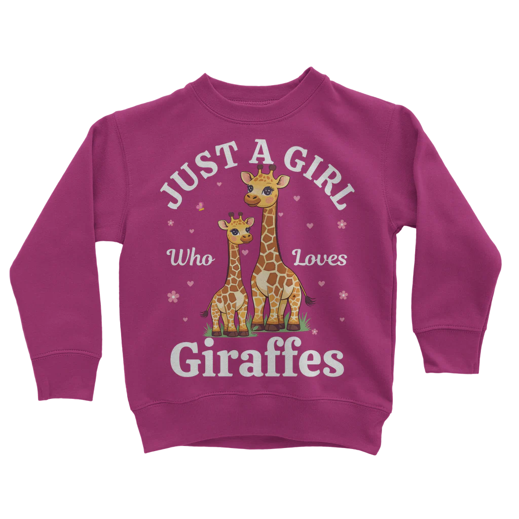 Just a Girl who loves Giraffes Sweatshirt | 3 - 13 years