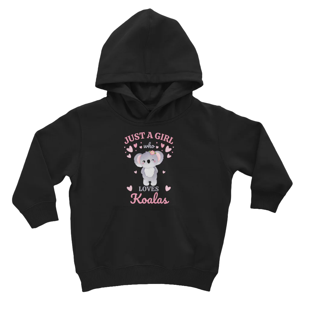 Just a Girl Who Loves Koalas - Girls Koala Hoodie