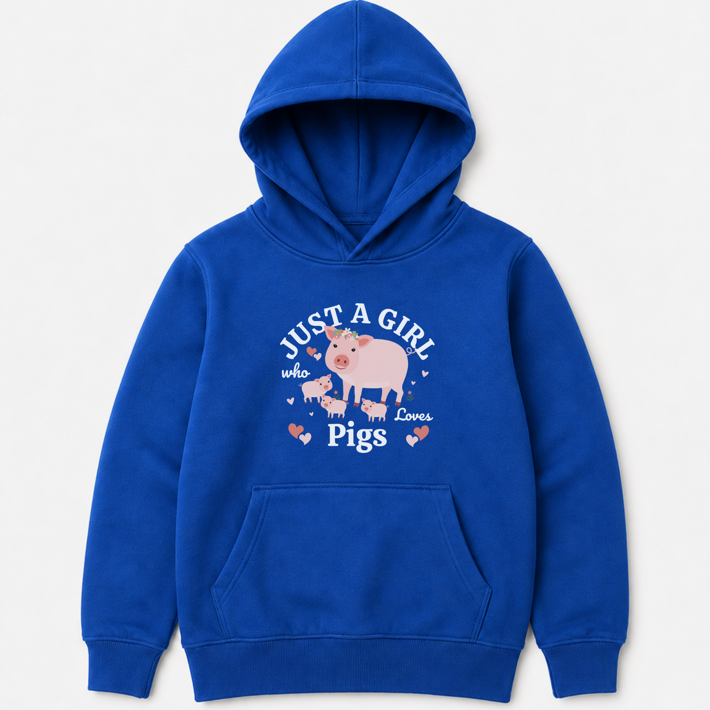Girls Pig Hoodie – Just A Girl Who Loves Pigs