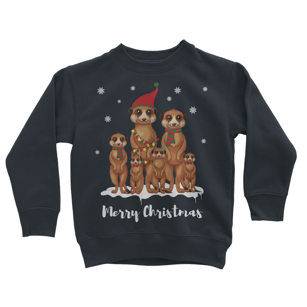 Kids Meerkat Family Christmas Jumper